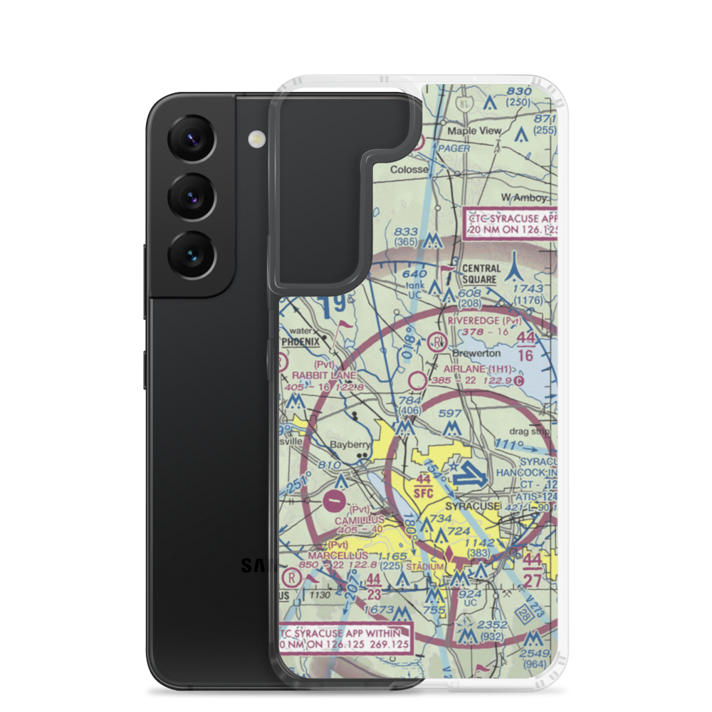 Airlane Enterprises Airport (1H1) VFR Sectional Samsung Case Samsung Galaxy S22 model shown