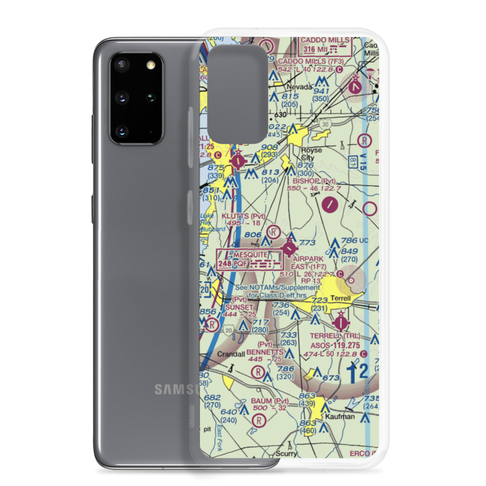 Airpark East Airport (1F7) VFR Sectional Samsung Case Samsung Galaxy S20 Plus model shown