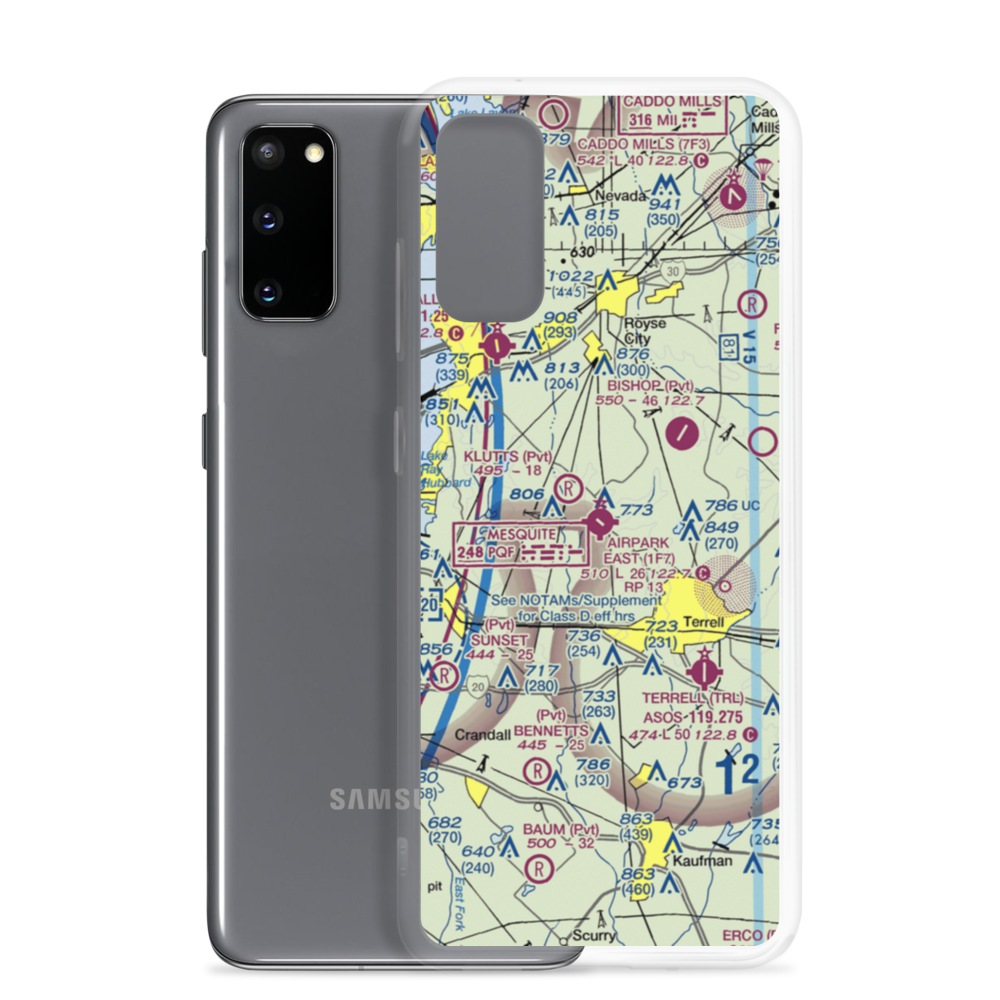 Airpark East Airport (1F7) VFR Sectional Samsung Case Samsung Galaxy S20 model shown