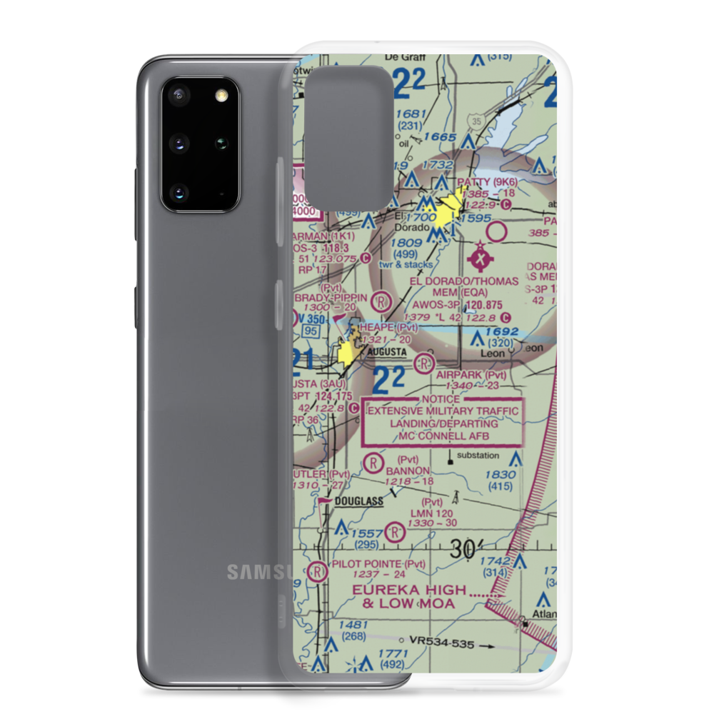 Airpark Estates Airport (20KS) VFR Sectional Samsung Case Samsung Galaxy S20 Plus model shown