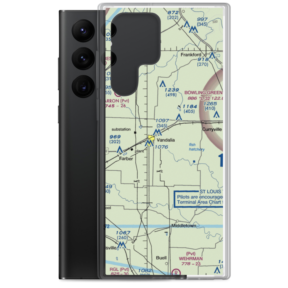 Airpark Private Airport (04MO) VFR Sectional Samsung Case Samsung Galaxy S22 Ultra model shown