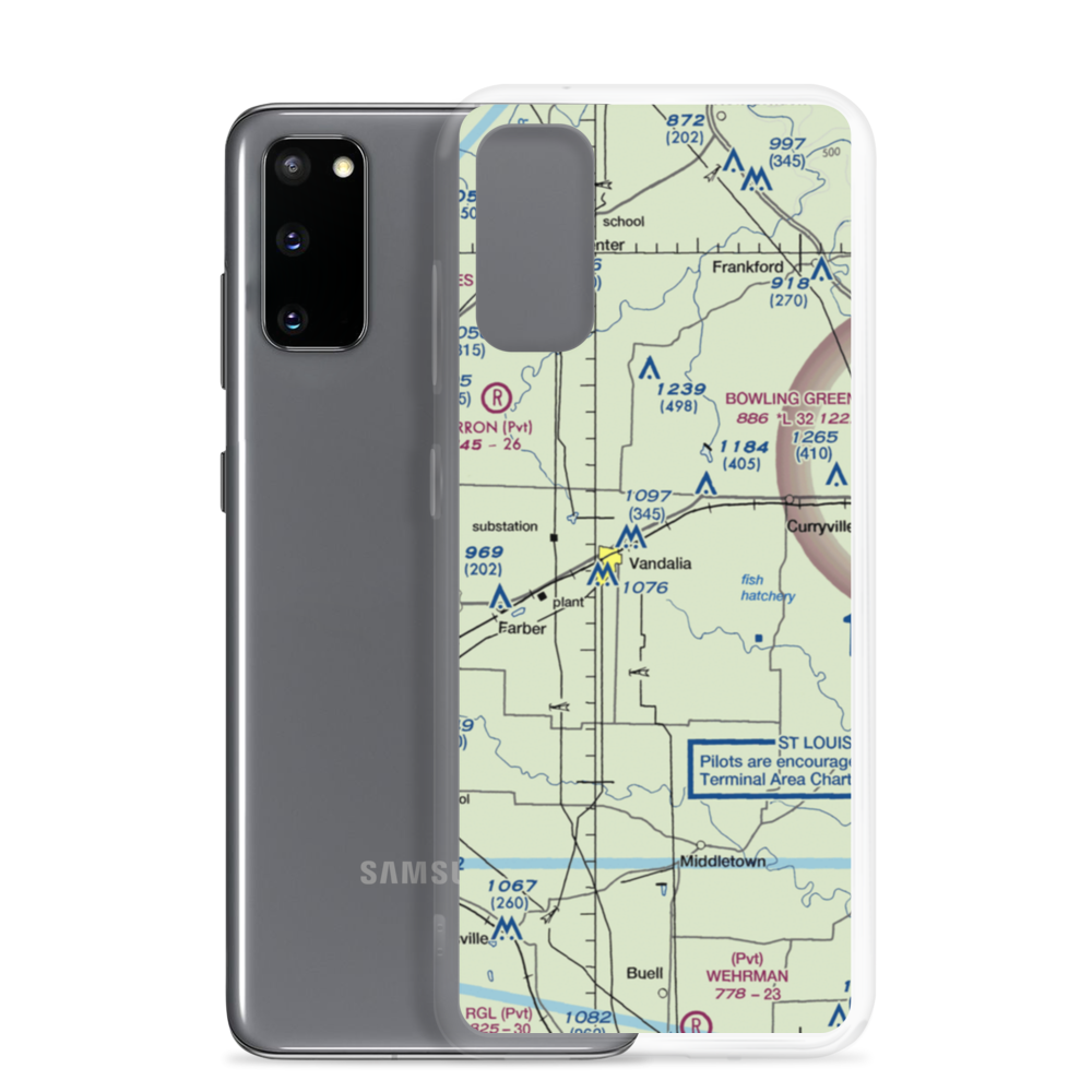 Airpark Private Airport (04MO) VFR Sectional Samsung Case Samsung Galaxy S20 model shown