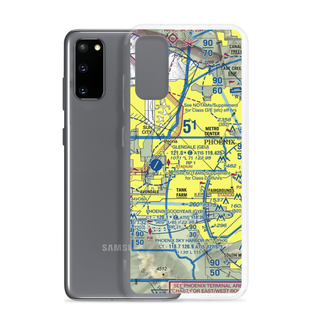 Airscrew Performance Flightpark Ultralightport (AZ79) VFR Sectional Samsung Case Samsung Galaxy S20 model shown