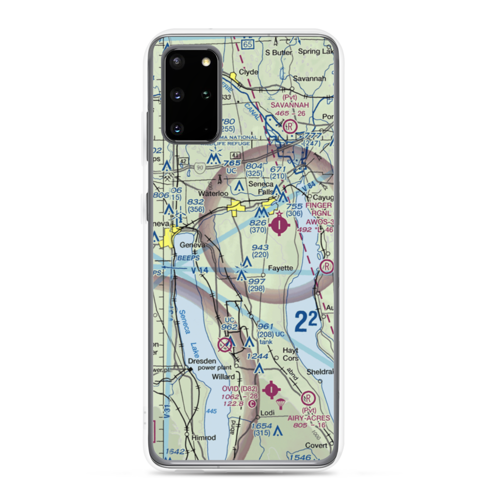 Airtrek Airport (D93) VFR Sectional Samsung Case Samsung Galaxy S20 Plus model shown