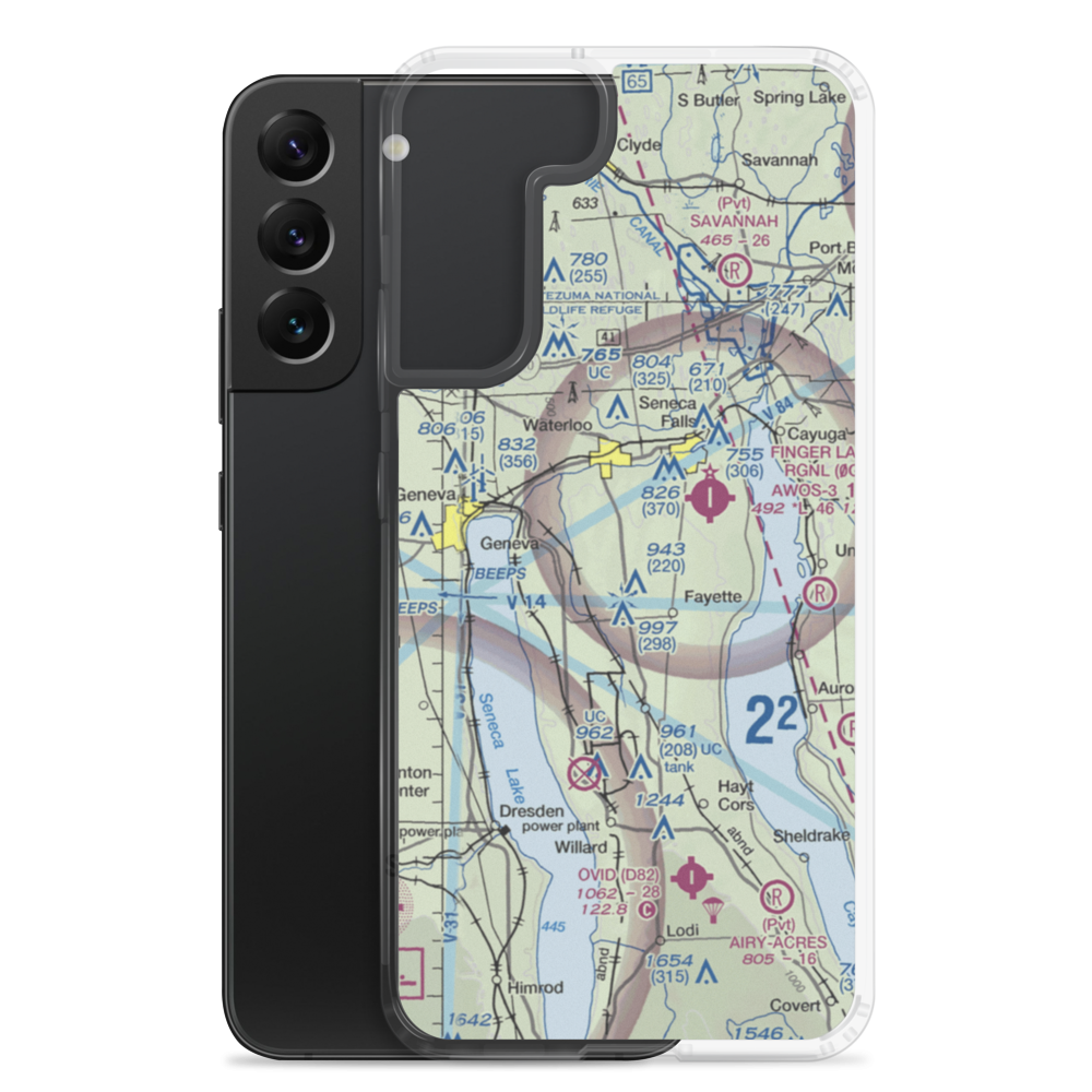 Airtrek Airport (D93) VFR Sectional Samsung Case Samsung Galaxy S22 Plus model shown
