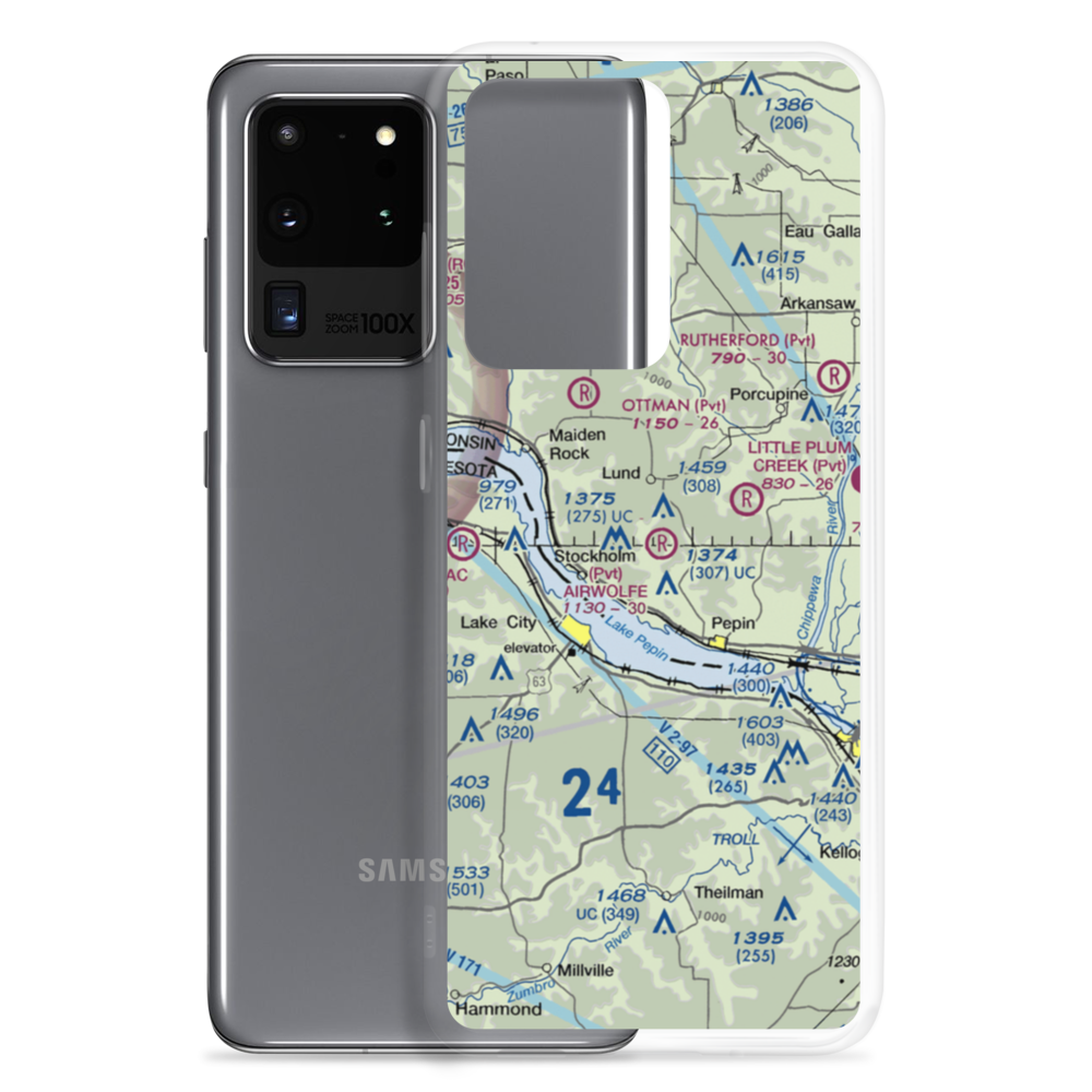 Airwolfe Airport (6WN5) VFR Sectional Samsung Case Samsung Galaxy S20 Ultra model shown