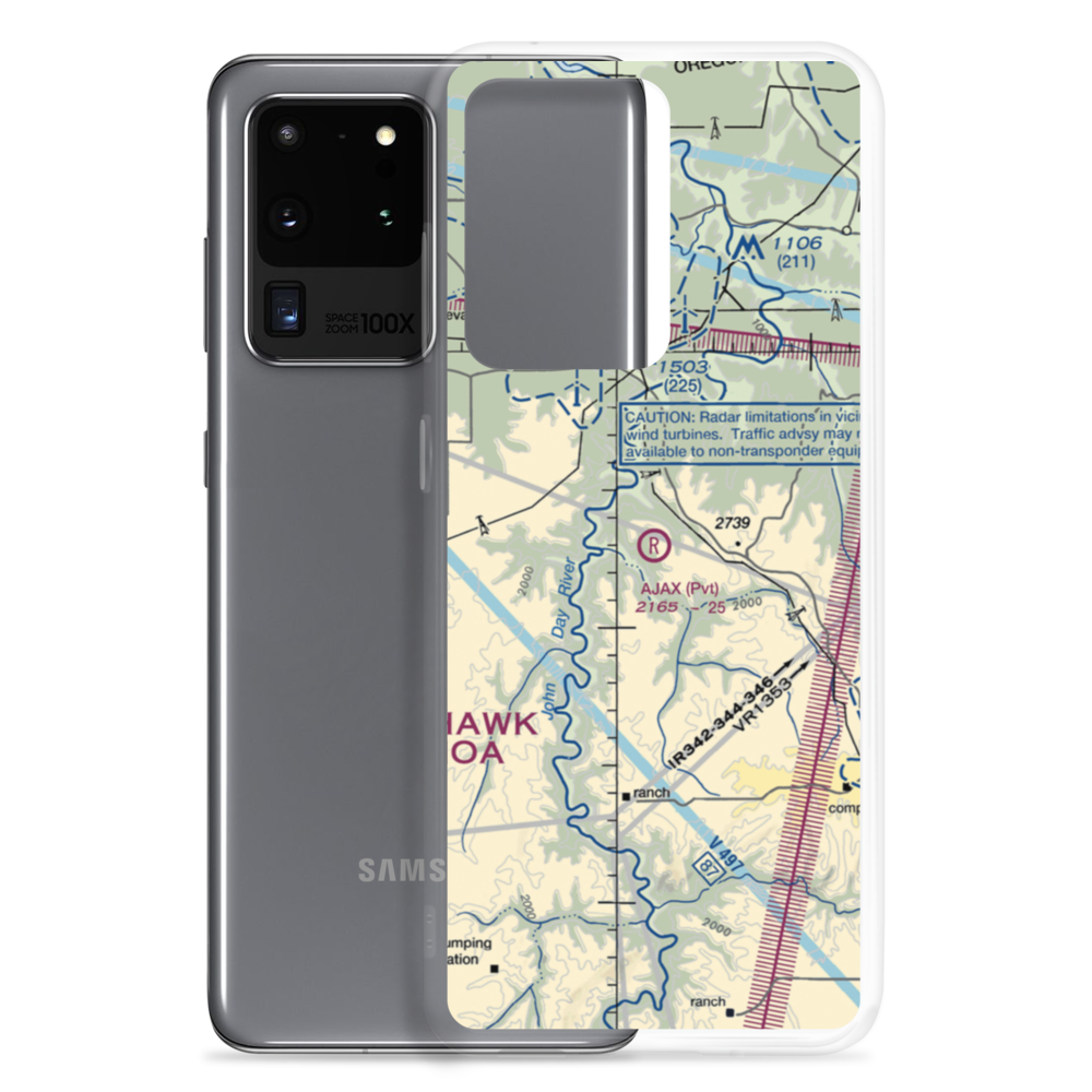 Ajax Airport (OR46) VFR Sectional Samsung Case Samsung Galaxy S20 Ultra model shown