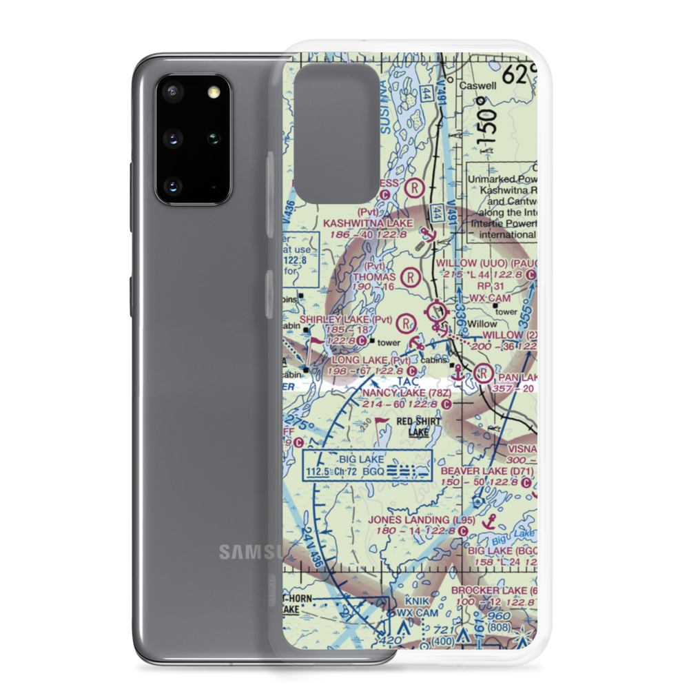 AK-10 Airstrip (AK10) VFR Sectional Samsung Case Samsung Galaxy S20 Plus model shown