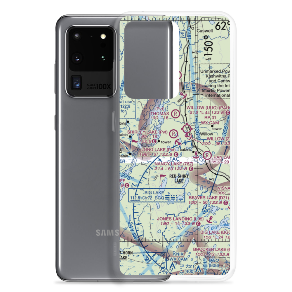 AK-10 Airstrip (AK10) VFR Sectional Samsung Case Samsung Galaxy S20 Ultra model shown