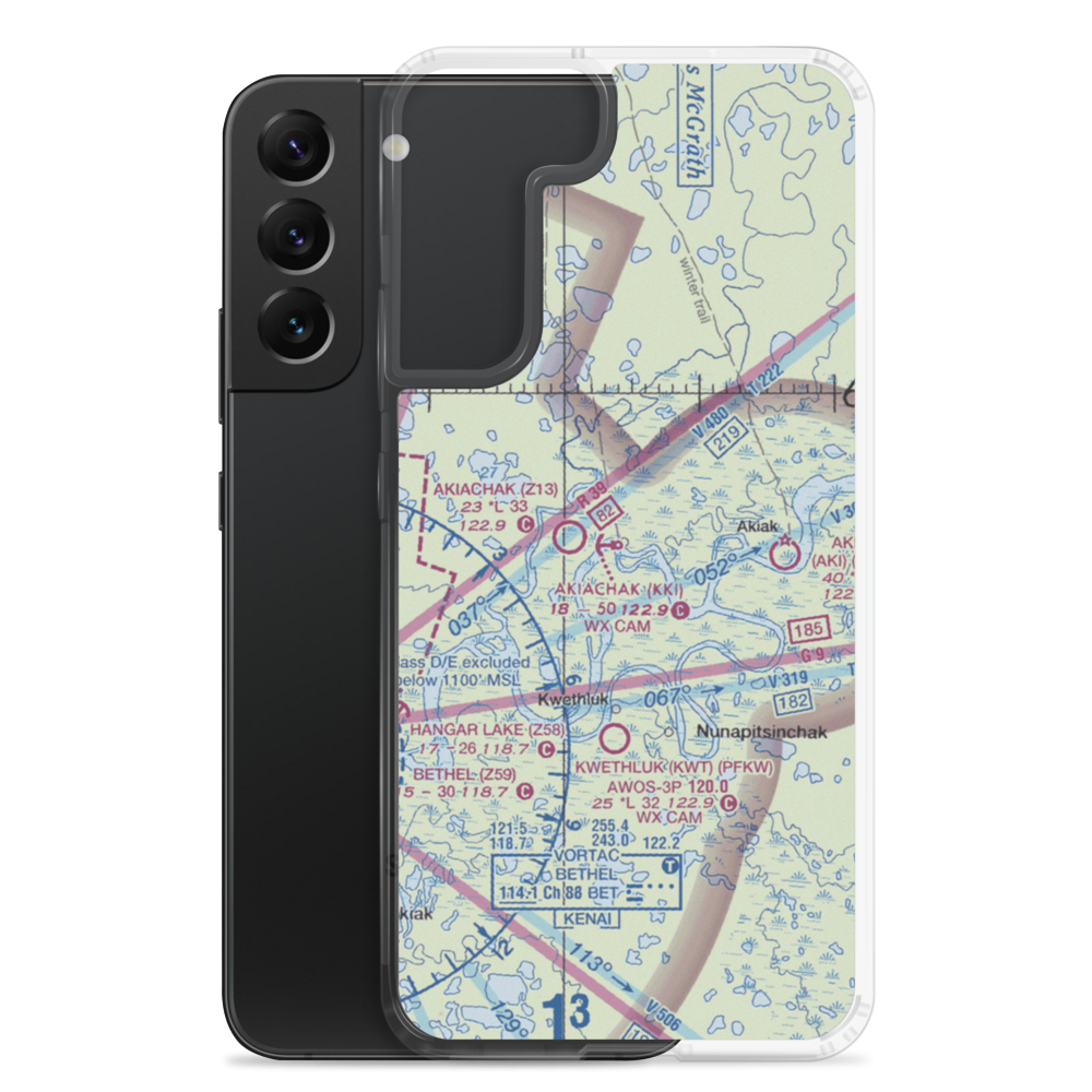 Akiachak Airport (Z13) VFR Sectional Samsung Case Samsung Galaxy S22 Plus model shown