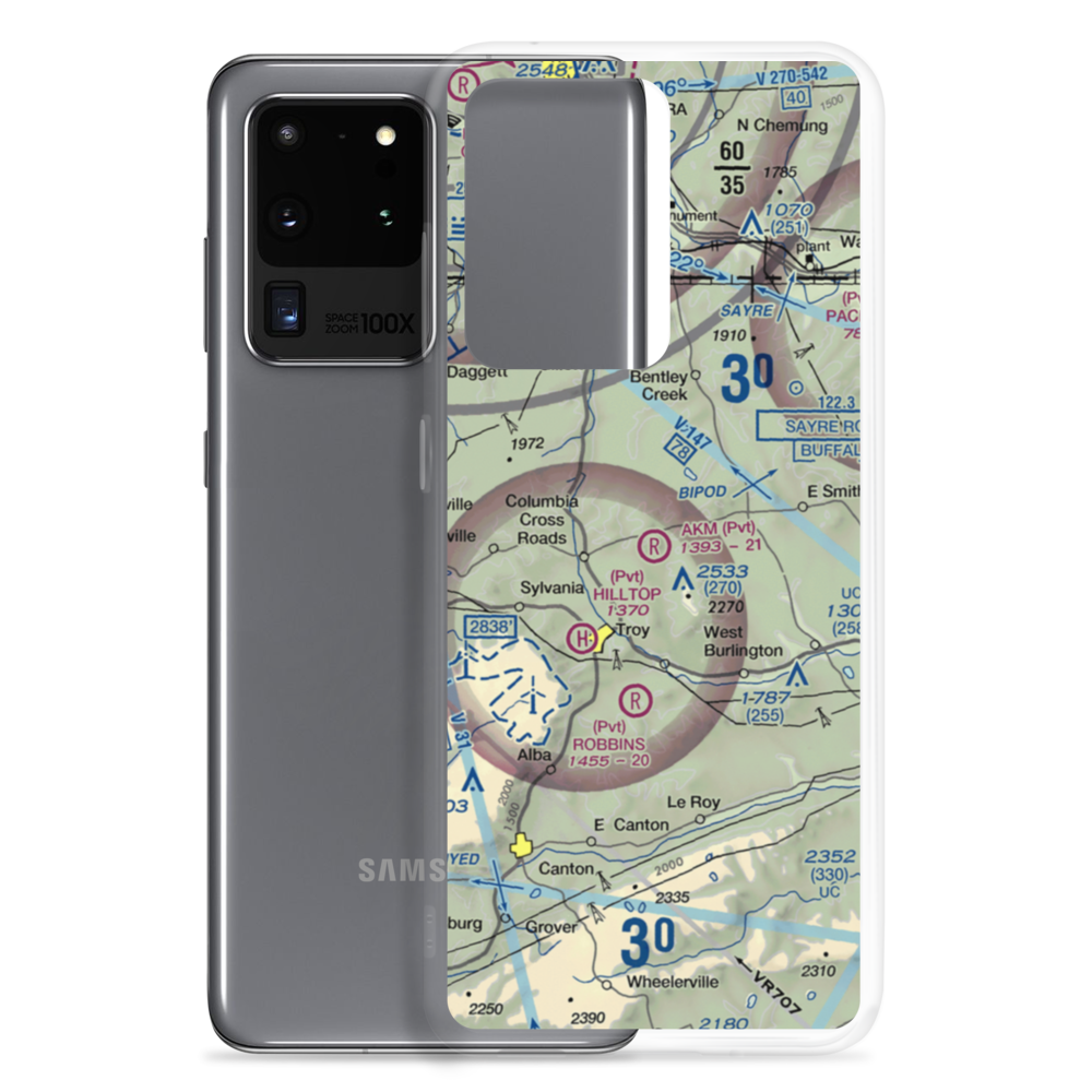 Akm Airfield (PN54) VFR Sectional Samsung Case Samsung Galaxy S20 Ultra model shown