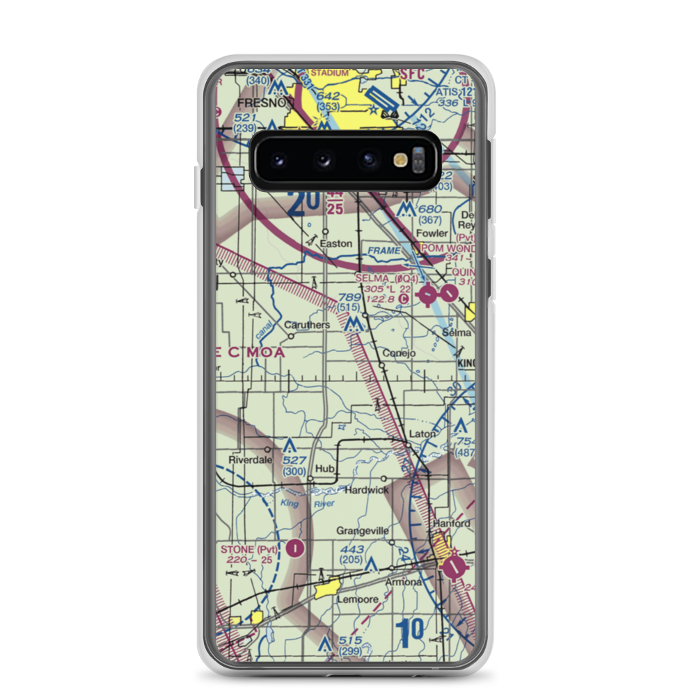 Al Divine Airport (65CL) VFR Sectional Samsung Case Samsung Galaxy S10 model shown