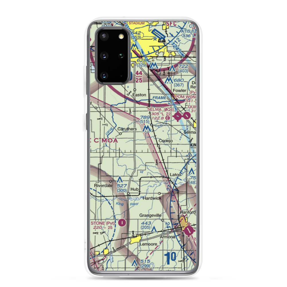 Al Divine Airport (65CL) VFR Sectional Samsung Case Samsung Galaxy S20 Plus model shown