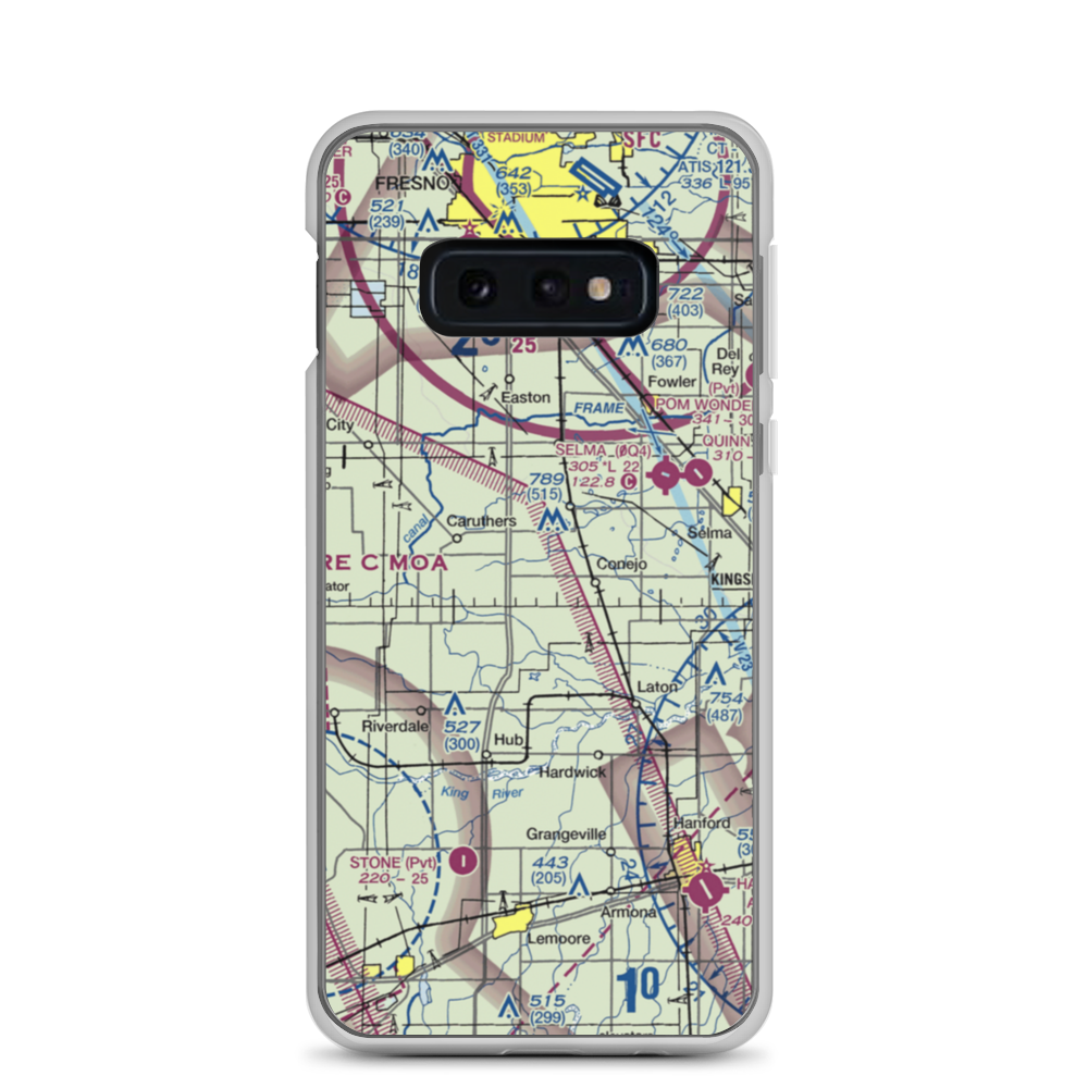 Al Divine Airport (65CL) VFR Sectional Samsung Case Samsung Galaxy S10e model shown