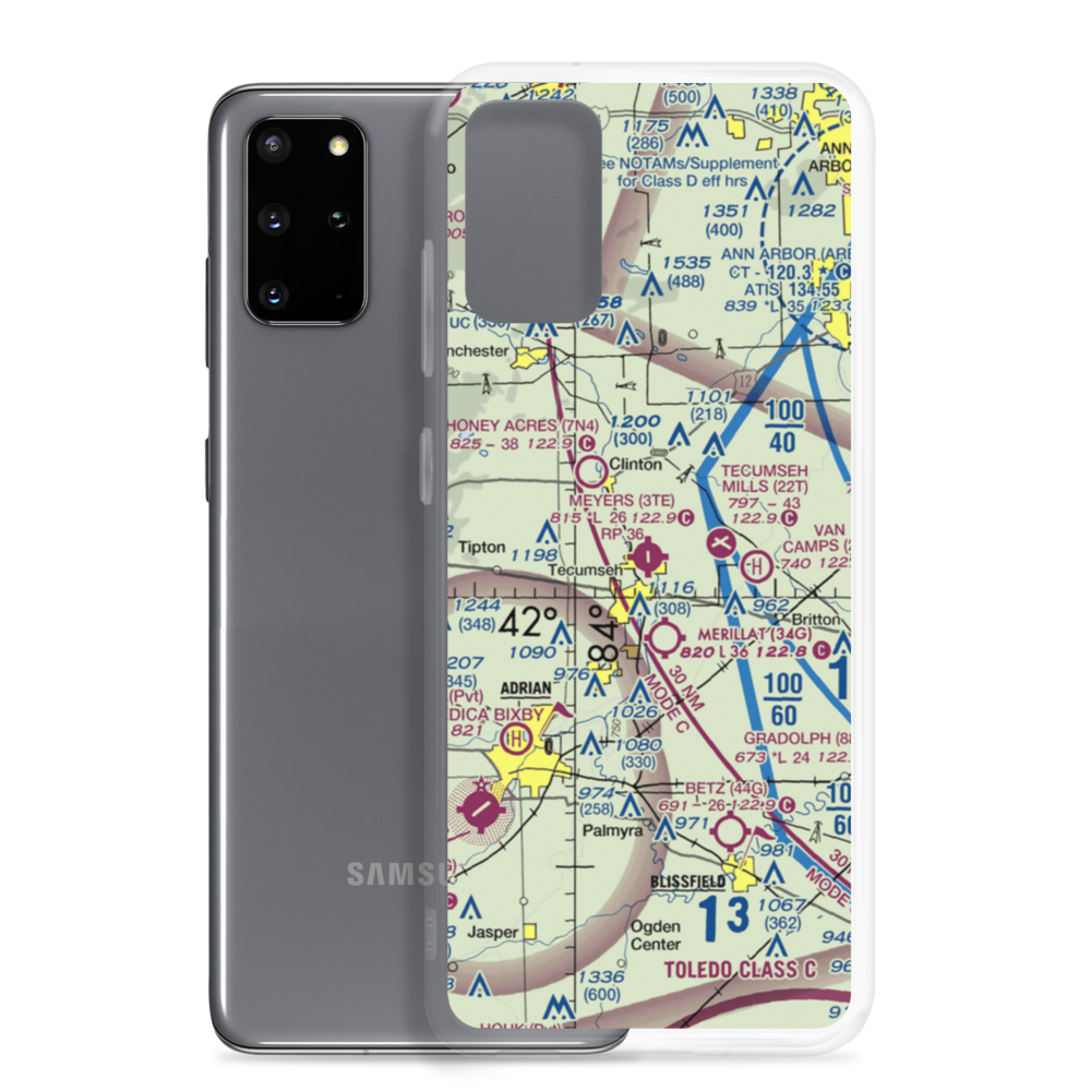 Al Meyers Airport (3TE) VFR Sectional Samsung Case Samsung Galaxy S20 Plus model shown