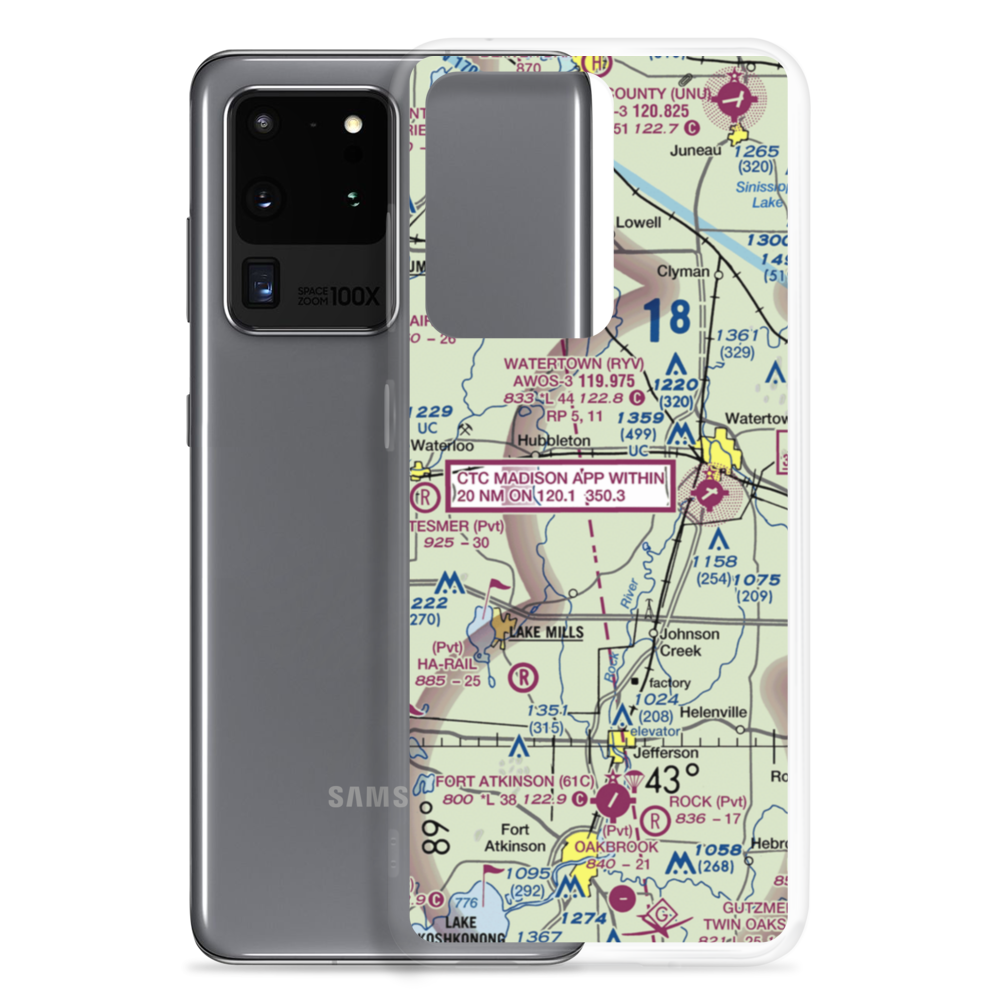 Al's Airway Airport (WS74) VFR Sectional Samsung Case Samsung Galaxy S20 Ultra model shown