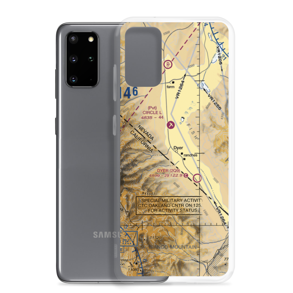 Alaki Hot Springs (US-0055) VFR Sectional Samsung Case Samsung Galaxy S20 Plus model shown