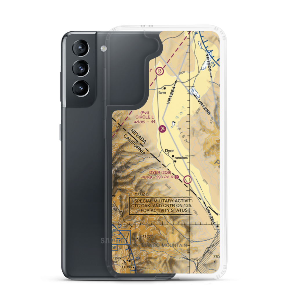 Alaki Hot Springs (US-0055) VFR Sectional Samsung Case Samsung Galaxy S21 model shown