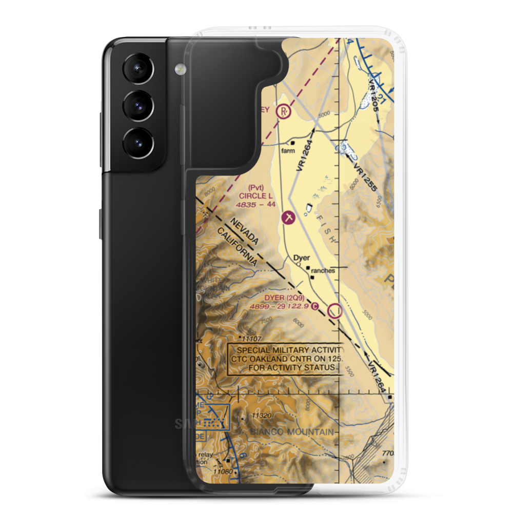 Alaki Hot Springs (US-0055) VFR Sectional Samsung Case Samsung Galaxy S21 Plus model shown
