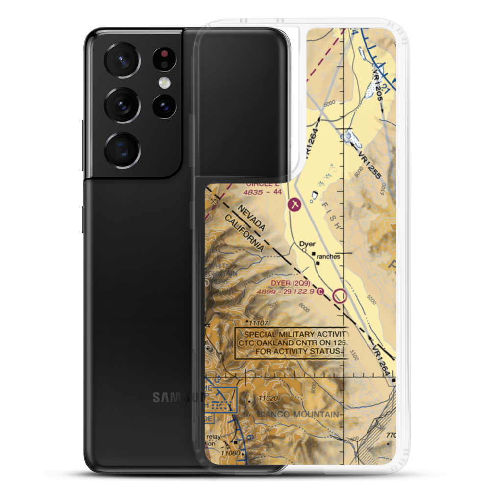 Alaki Hot Springs (US-0055) VFR Sectional Samsung Case Samsung Galaxy S21 Ultra model shown