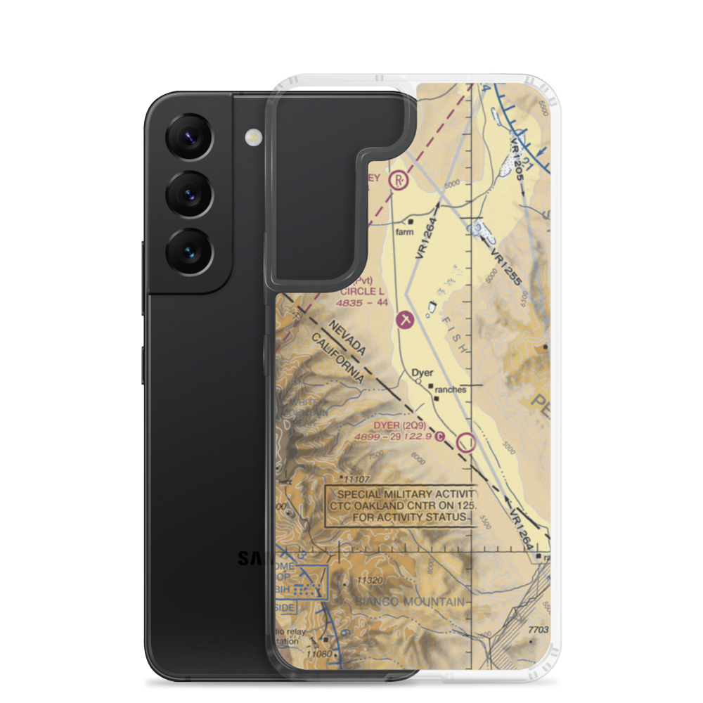 Alaki Hot Springs (US-0055) VFR Sectional Samsung Case Samsung Galaxy S22 model shown