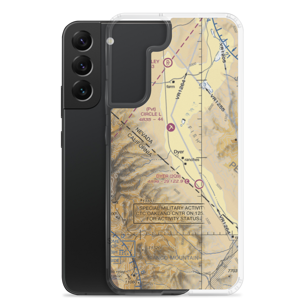 Alaki Hot Springs (US-0055) VFR Sectional Samsung Case Samsung Galaxy S22 Plus model shown