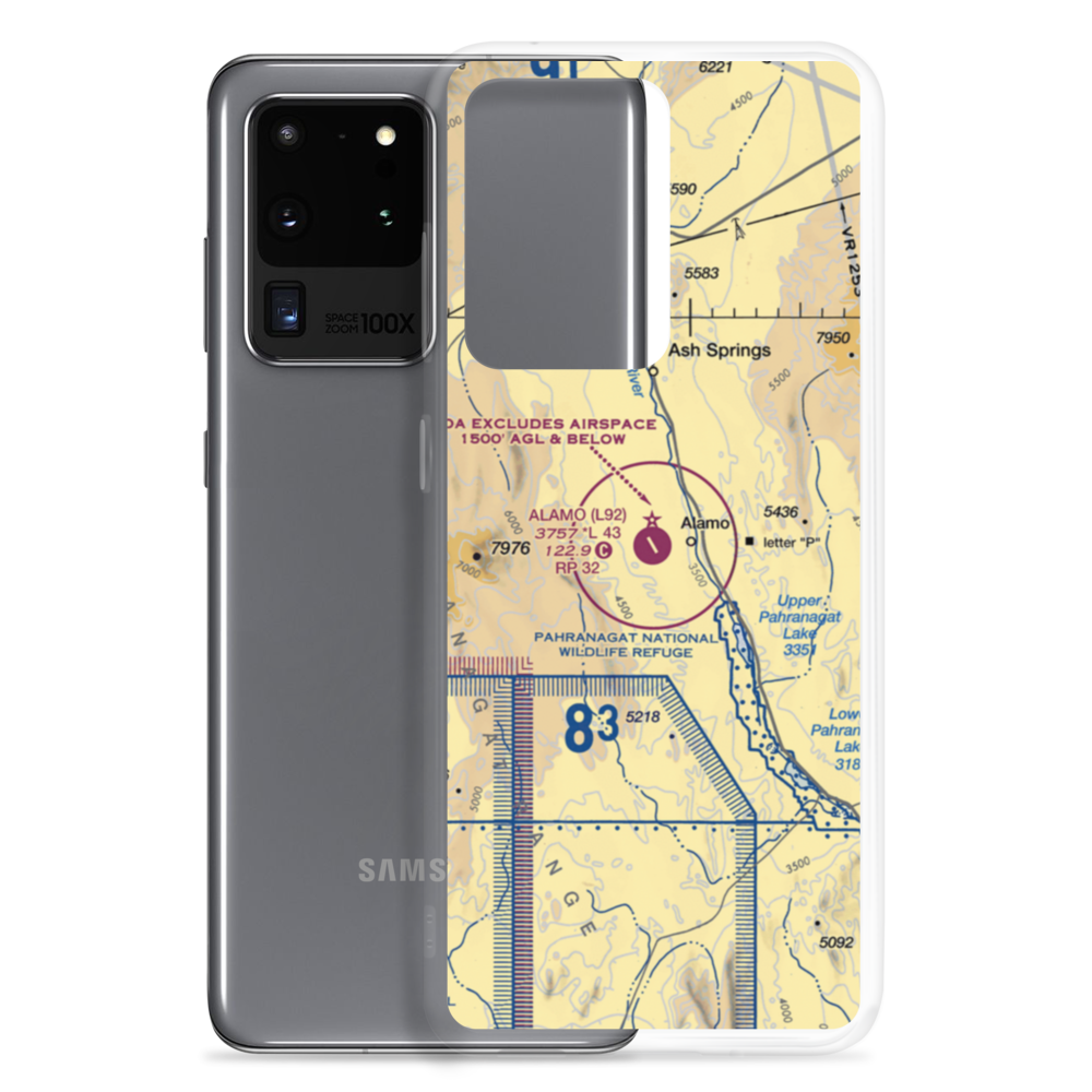 Alamo Landing Field (L92) VFR Sectional Samsung Case Samsung Galaxy S20 Ultra model shown
