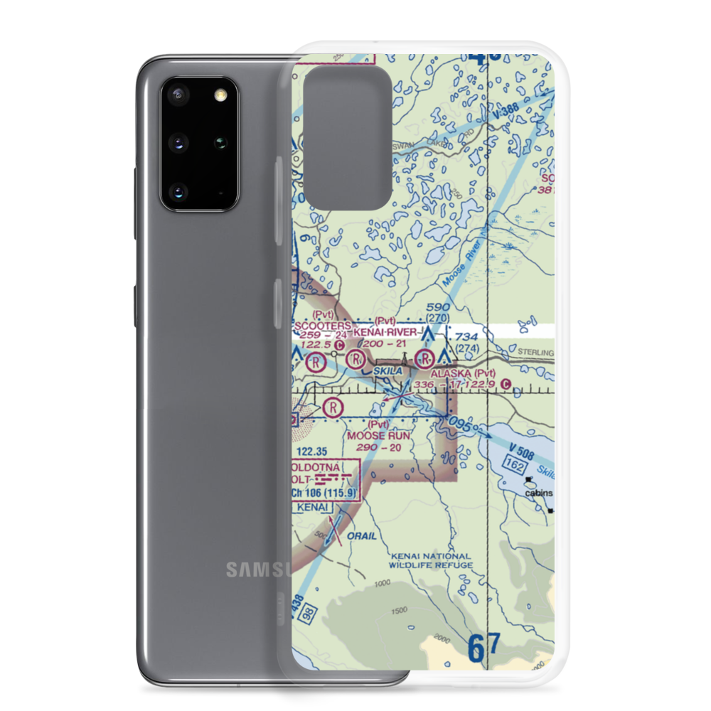 Alaska Airpark (AK01) VFR Sectional Samsung Case Samsung Galaxy S20 Plus model shown