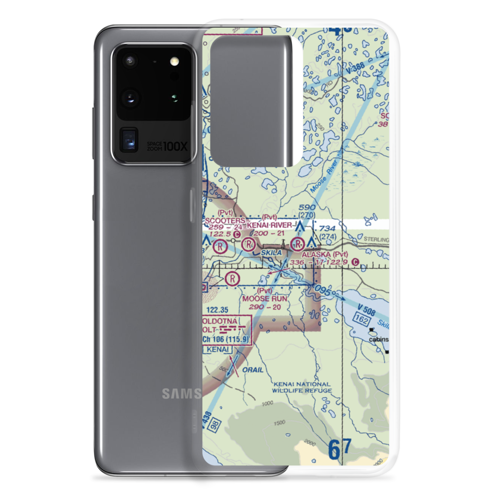Alaska Airpark (AK01) VFR Sectional Samsung Case Samsung Galaxy S20 Ultra model shown