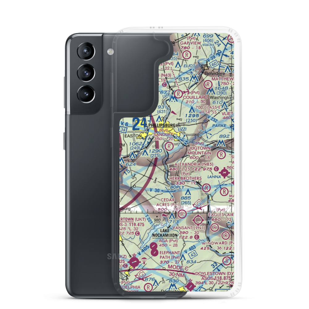 Alba Vineyard Balloonport (2JY7) VFR Sectional Samsung Case Samsung Galaxy S21 model shown
