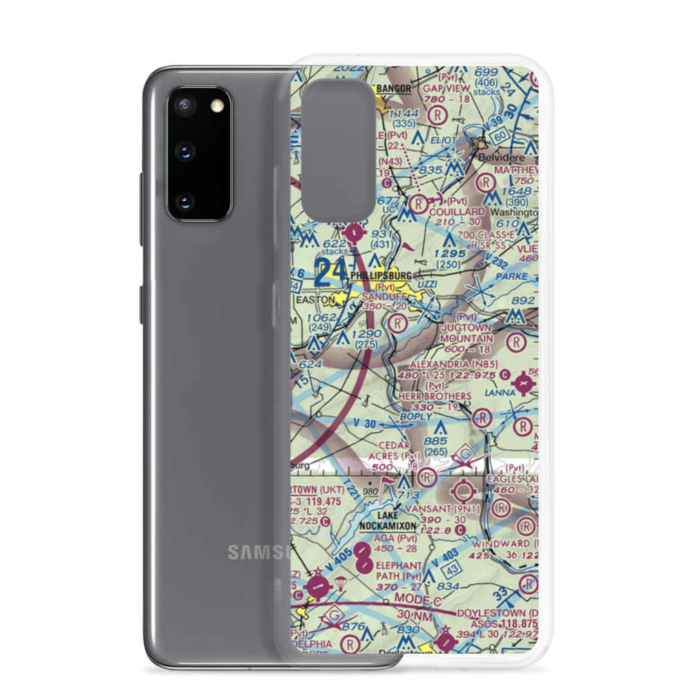 Alba Vineyard Balloonport (2JY7) VFR Sectional Samsung Case Samsung Galaxy S20 model shown