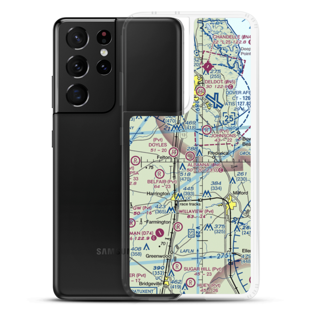 Albanna Aviation Airport (0N6) VFR Sectional Samsung Case Samsung Galaxy S21 Ultra model shown