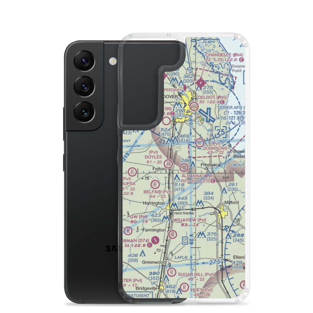 Albanna Aviation Airport (0N6) VFR Sectional Samsung Case Samsung Galaxy S22 model shown