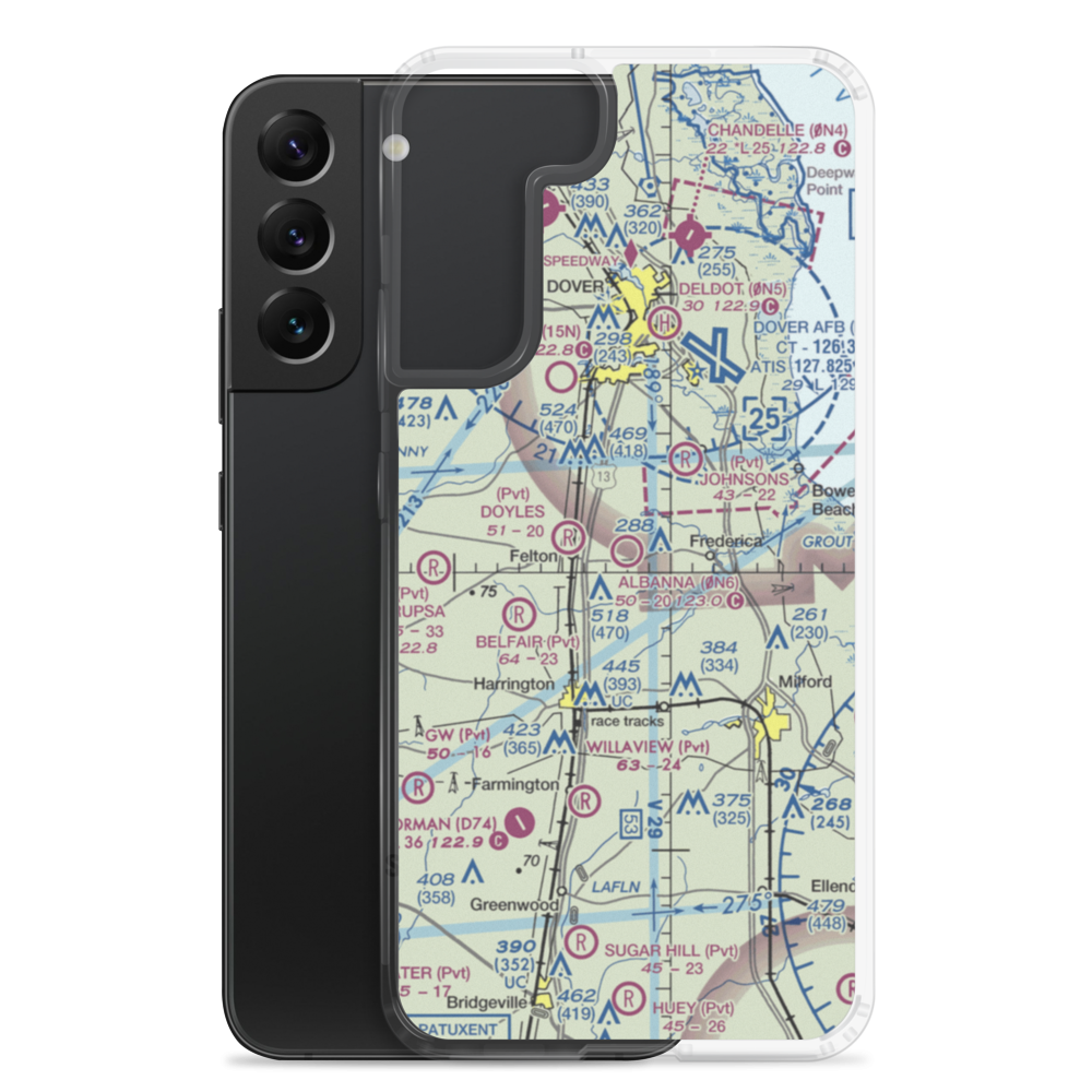 Albanna Aviation Airport (0N6) VFR Sectional Samsung Case Samsung Galaxy S22 Plus model shown