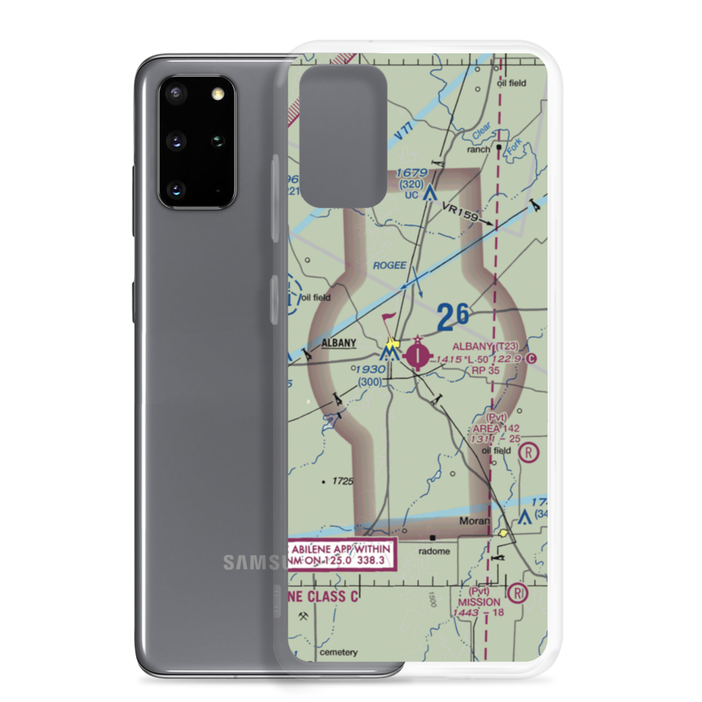 Albany Municipal Airport (T23) VFR Sectional Samsung Case Samsung Galaxy S20 Plus model shown