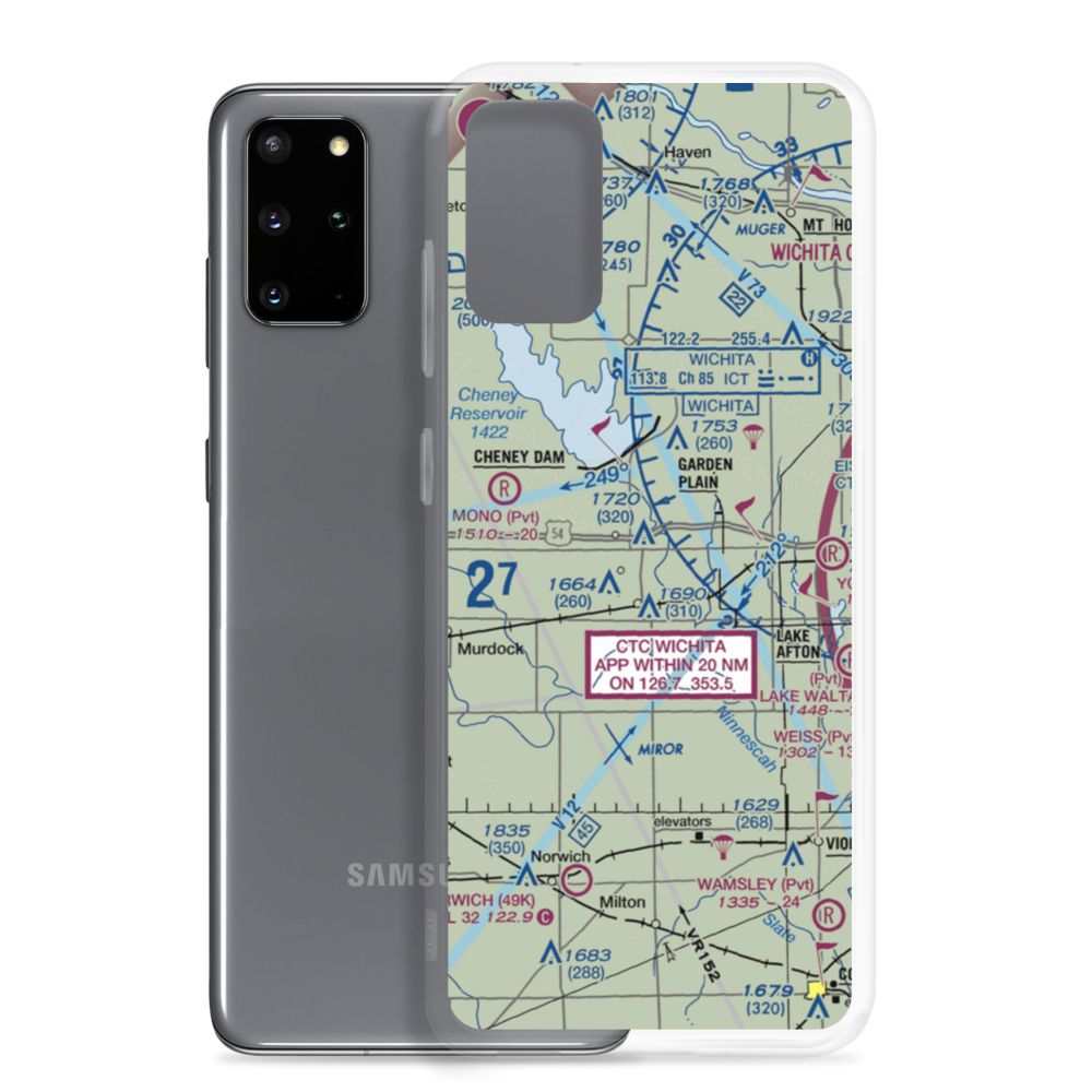 Albers Airport (SN13) VFR Sectional Samsung Case Samsung Galaxy S20 Plus model shown
