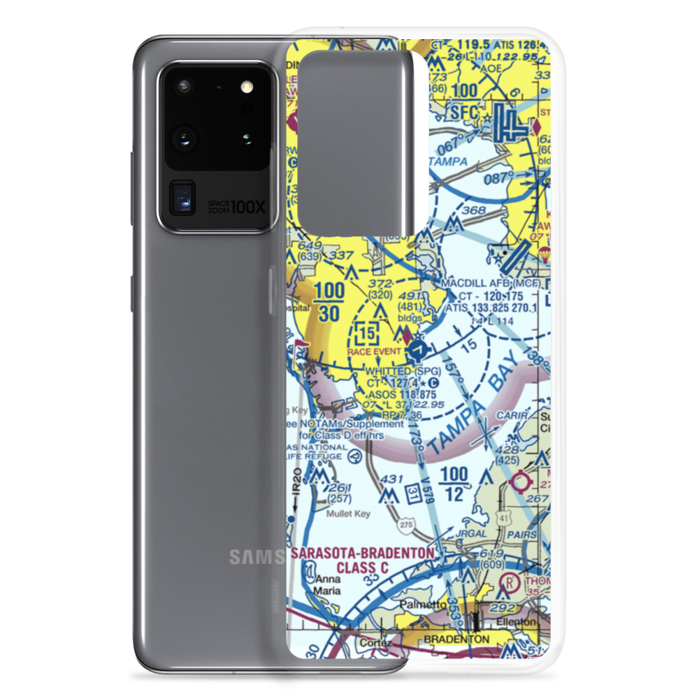 Albert Whitted Airport (SPG) VFR Sectional Samsung Case Samsung Galaxy S20 Ultra model shown