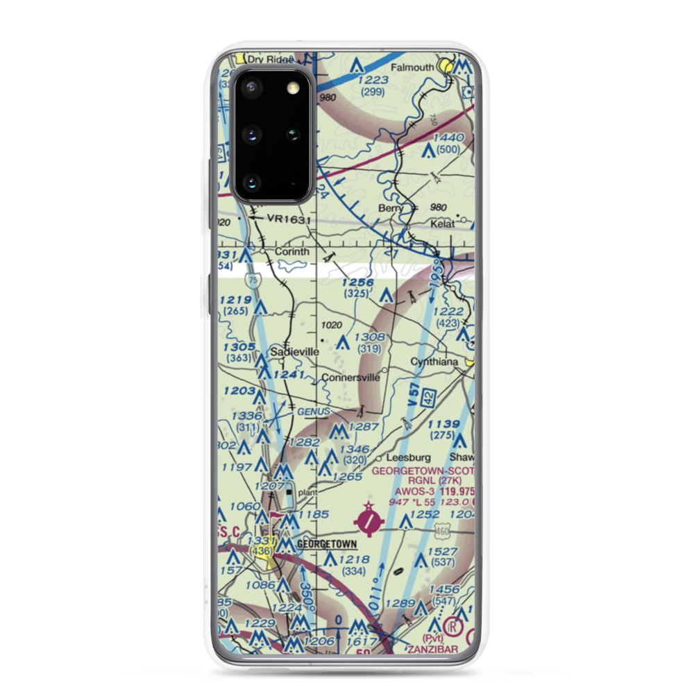 Alberta Ultralightport (8KY0) VFR Sectional Samsung Case Samsung Galaxy S20 Plus model shown