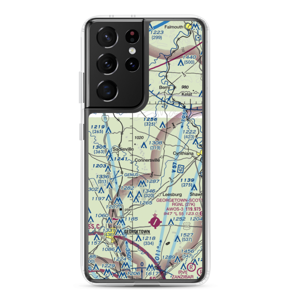 Alberta Ultralightport (8KY0) VFR Sectional Samsung Case Samsung Galaxy S21 Ultra model shown