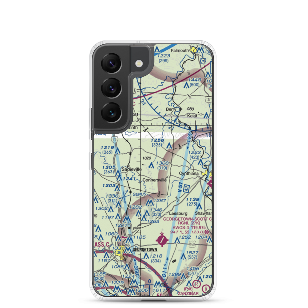 Alberta Ultralightport (8KY0) VFR Sectional Samsung Case Samsung Galaxy S22 model shown