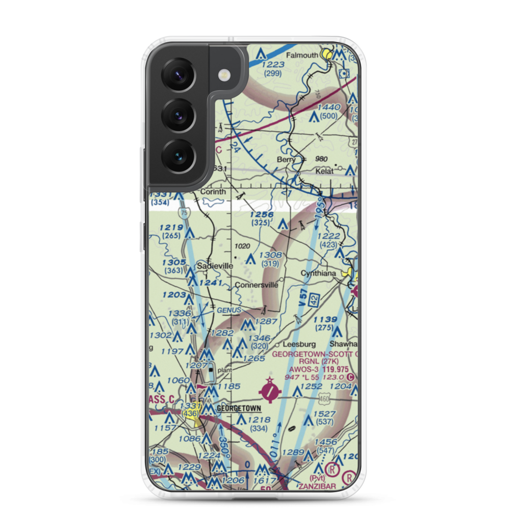Alberta Ultralightport (8KY0) VFR Sectional Samsung Case Samsung Galaxy S22 Plus model shown