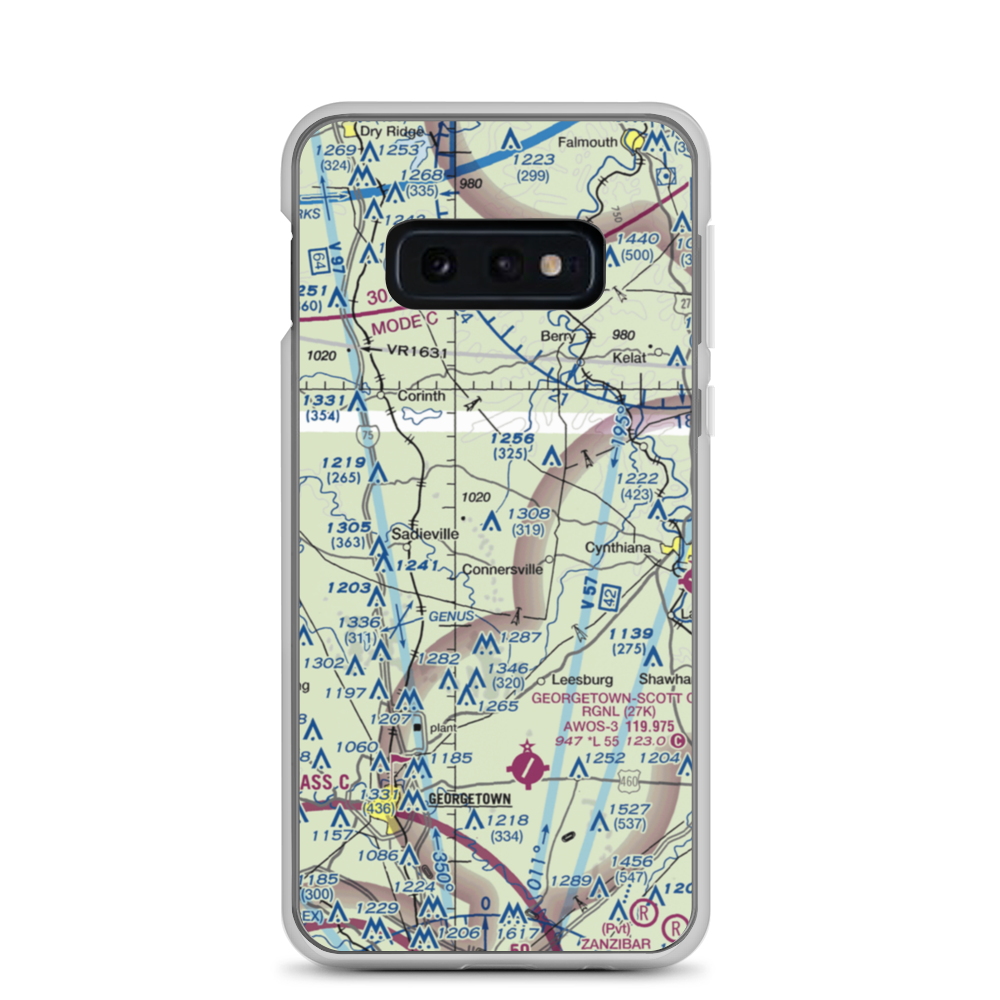 Alberta Ultralightport (8KY0) VFR Sectional Samsung Case Samsung Galaxy S10e model shown