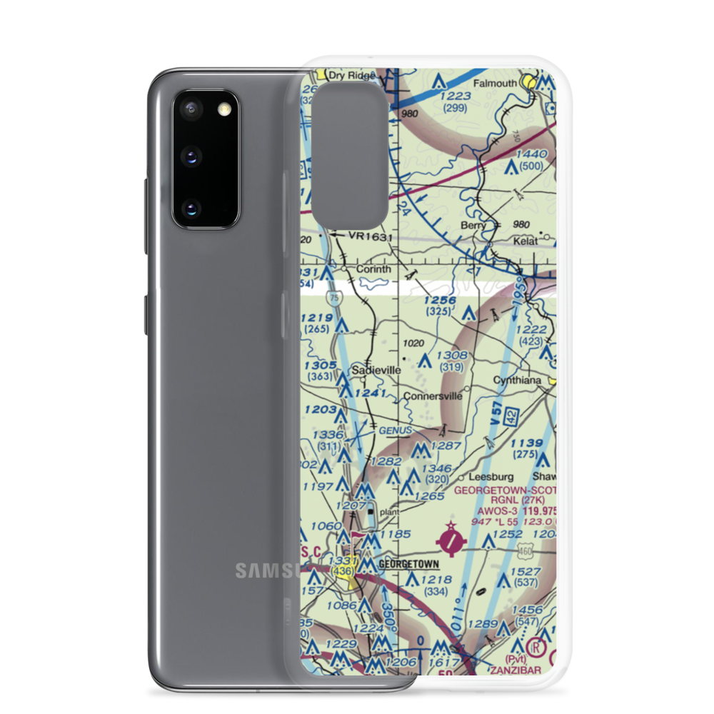 Alberta Ultralightport (8KY0) VFR Sectional Samsung Case Samsung Galaxy S20 model shown