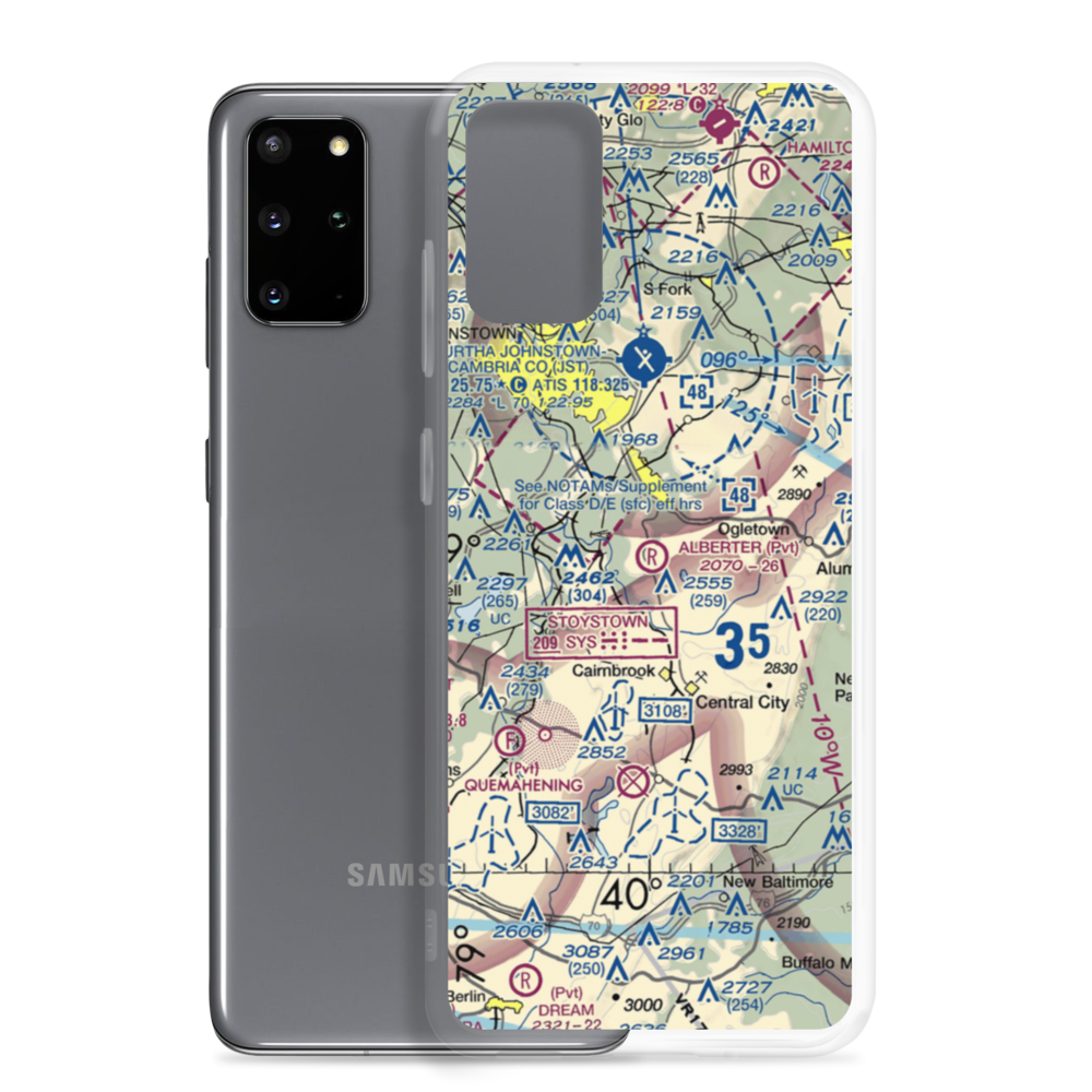 Alberter Farms Airport (PS52) VFR Sectional Samsung Case Samsung Galaxy S20 Plus model shown