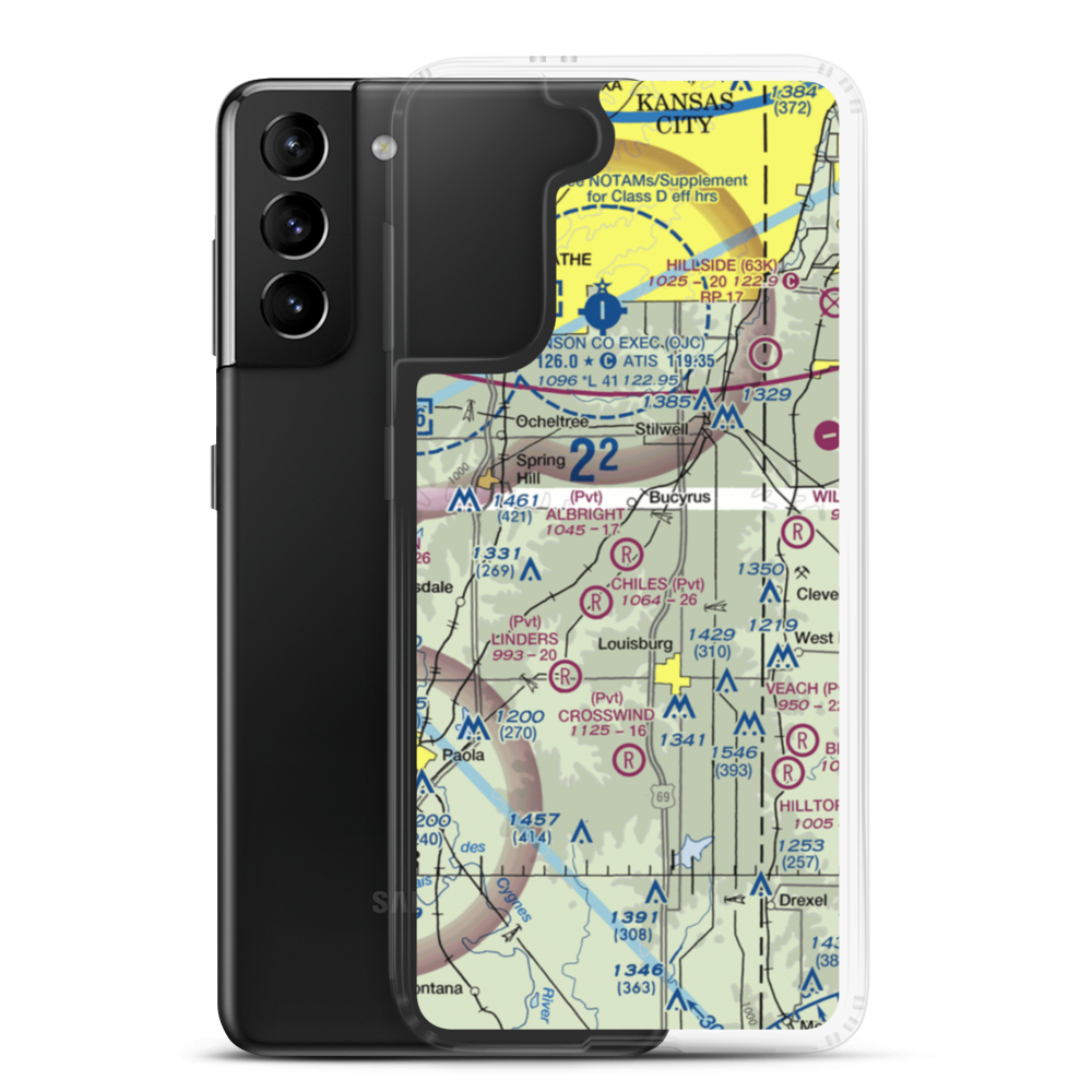 Albright Airport (SN78) VFR Sectional Samsung Case Samsung Galaxy S21 Plus model shown