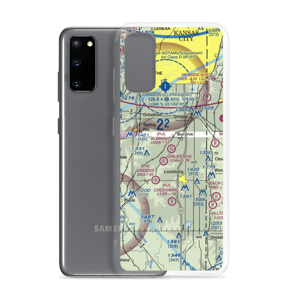 Albright Airport (SN78) VFR Sectional Samsung Case Samsung Galaxy S20 model shown