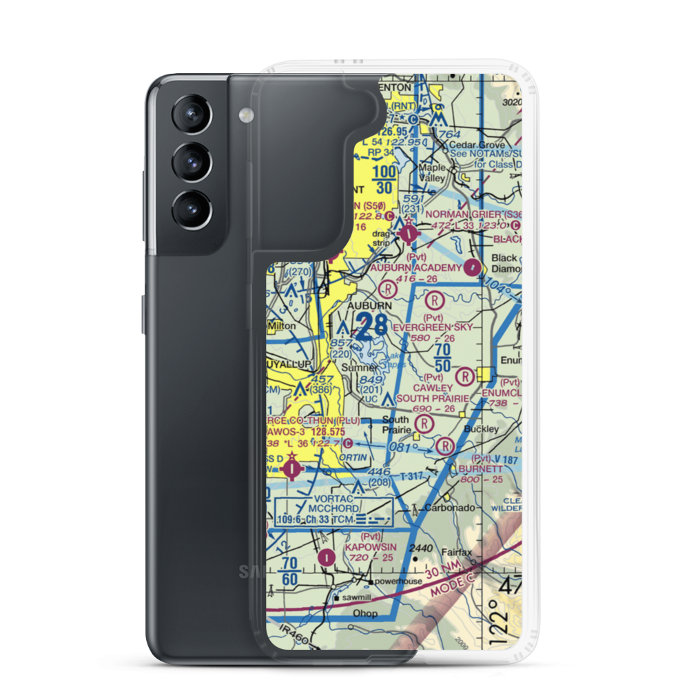 Albritton Airport (9WA7) VFR Sectional Samsung Case Samsung Galaxy S21 model shown