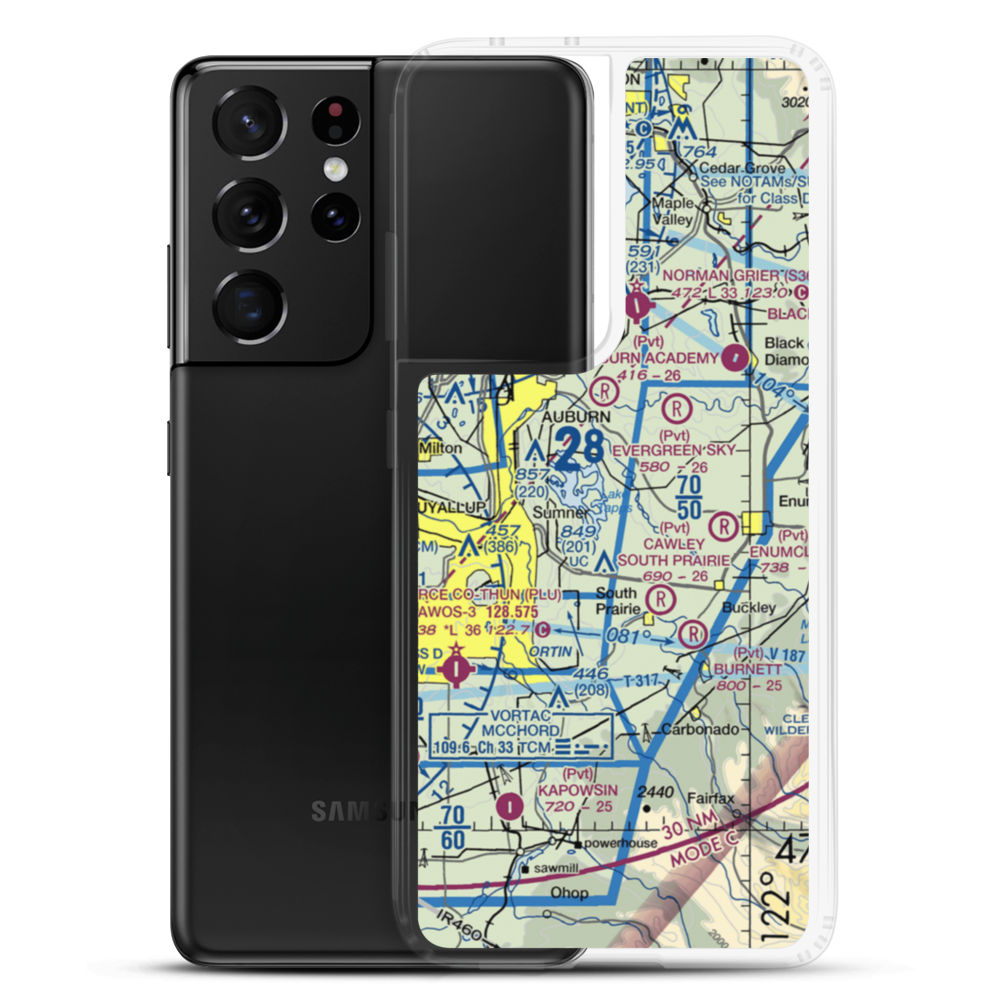 Albritton Airport (9WA7) VFR Sectional Samsung Case Samsung Galaxy S21 Ultra model shown
