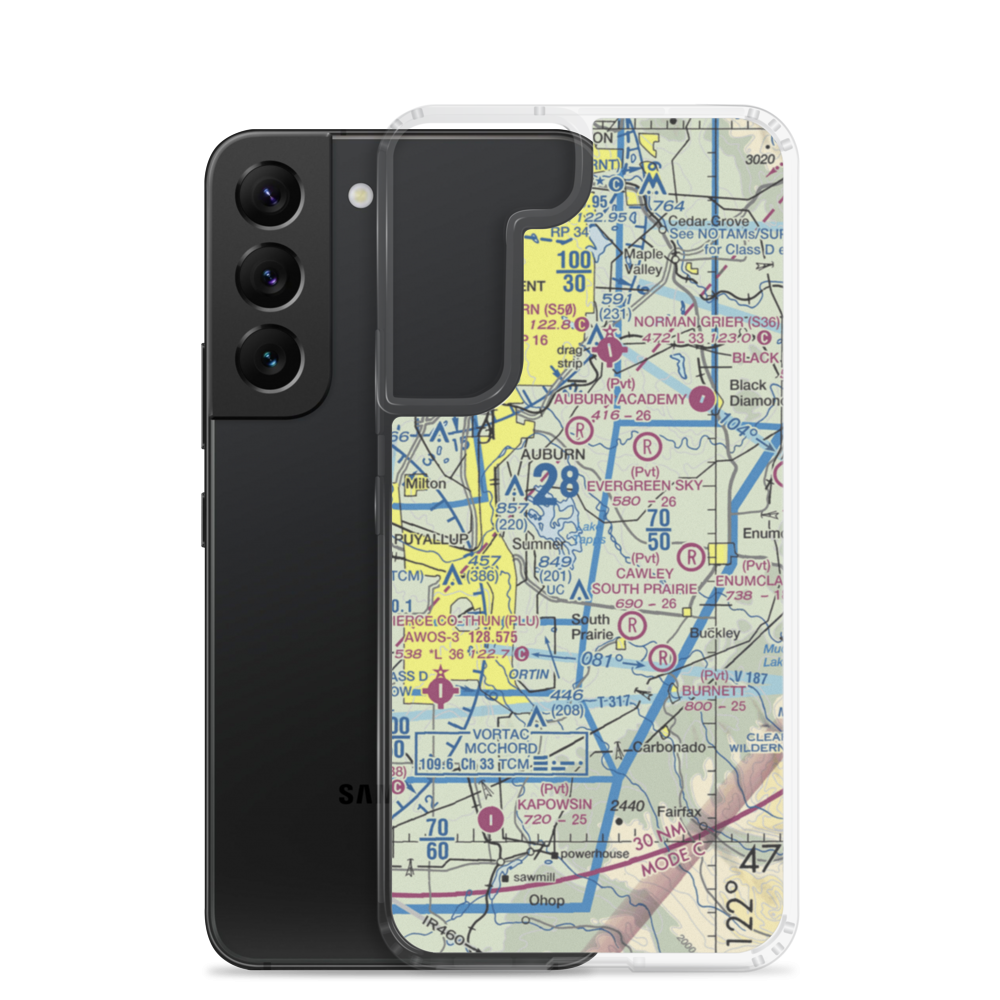 Albritton Airport (9WA7) VFR Sectional Samsung Case Samsung Galaxy S22 model shown