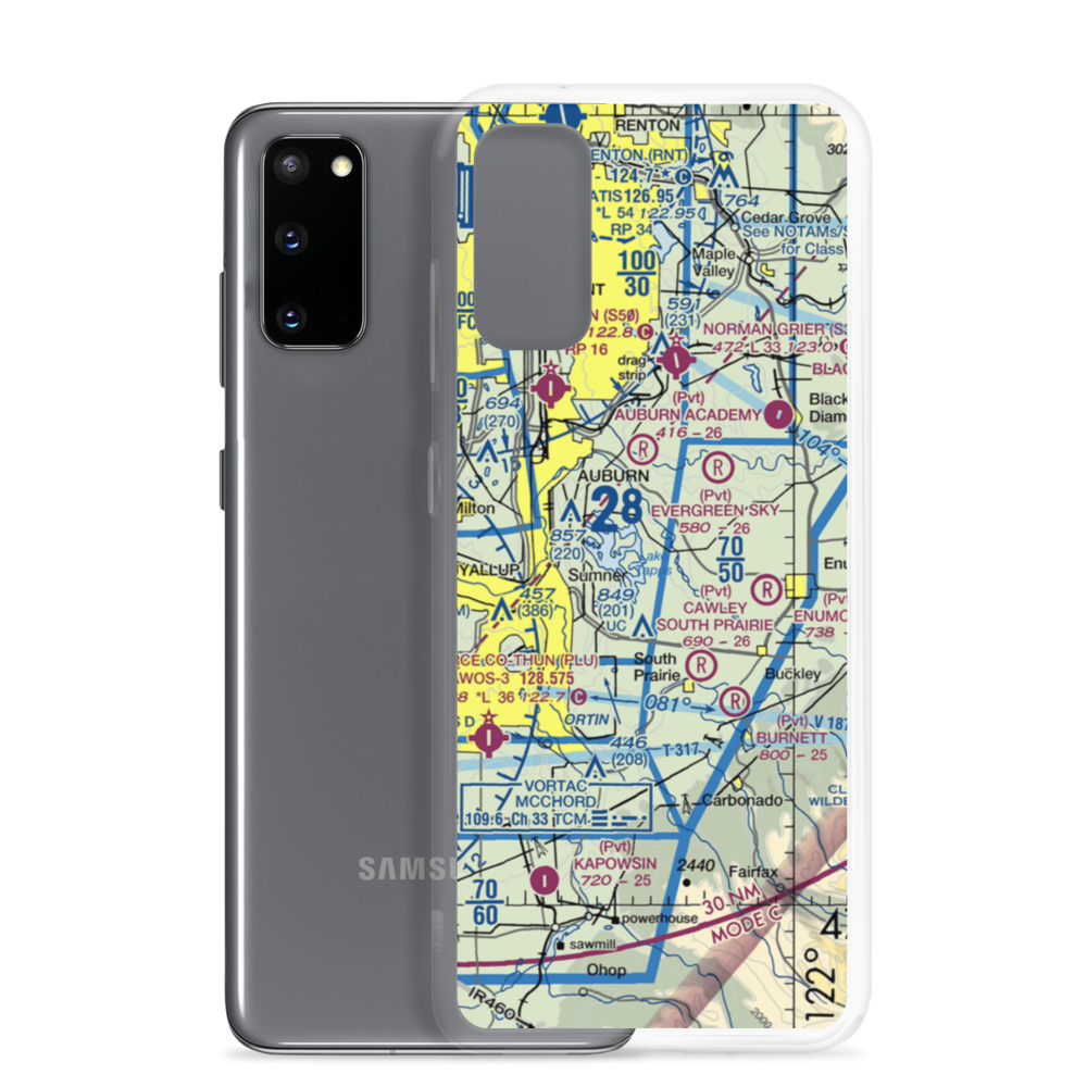 Albritton Airport (9WA7) VFR Sectional Samsung Case Samsung Galaxy S20 model shown